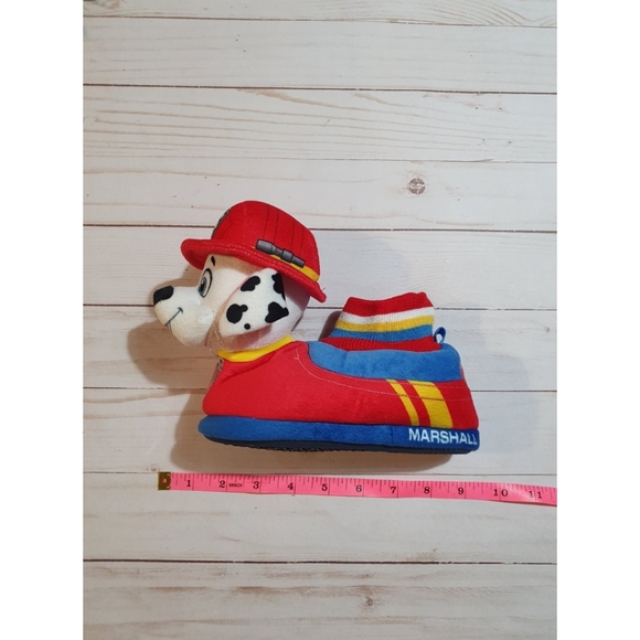 Paw Patrol Light Up Slippers, Toddler Warm Plush House Shoes, Chase & Marshall - Picture 9 of 9